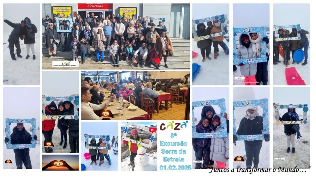 Grupo da CAZA na 8ª Excursão à Serra da Estrela, fevereiro de 2025