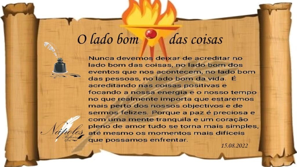 O lado bom das coisas