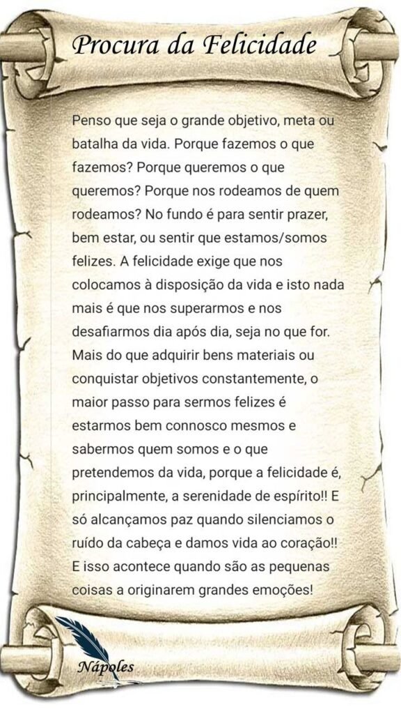 Procura da felicidade