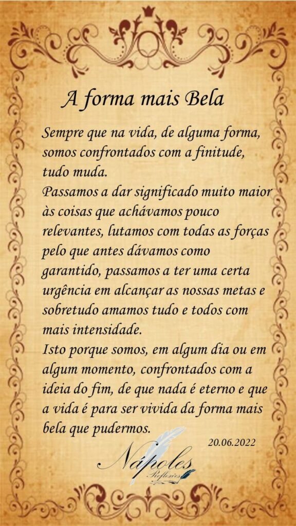 A forma mais bela