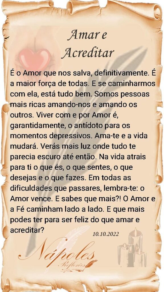Amar e acreditar