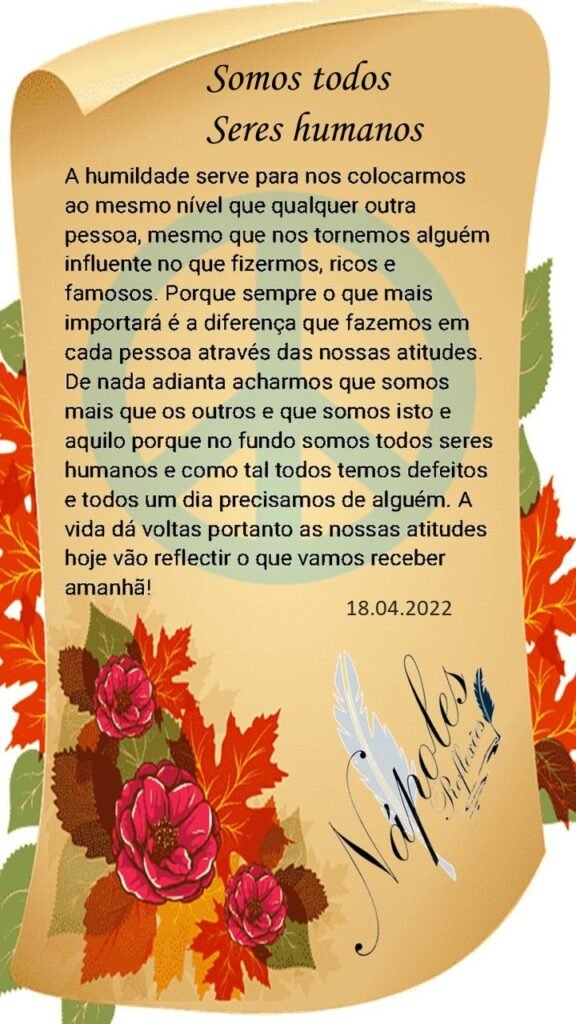 Somos todos seres humanos
