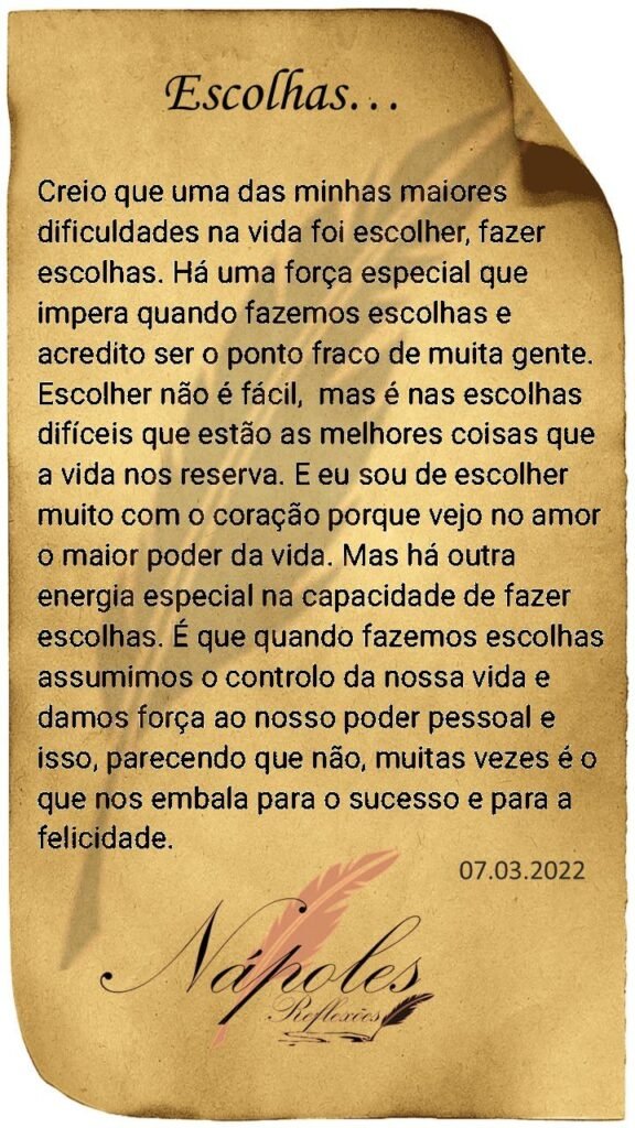 Escolhas