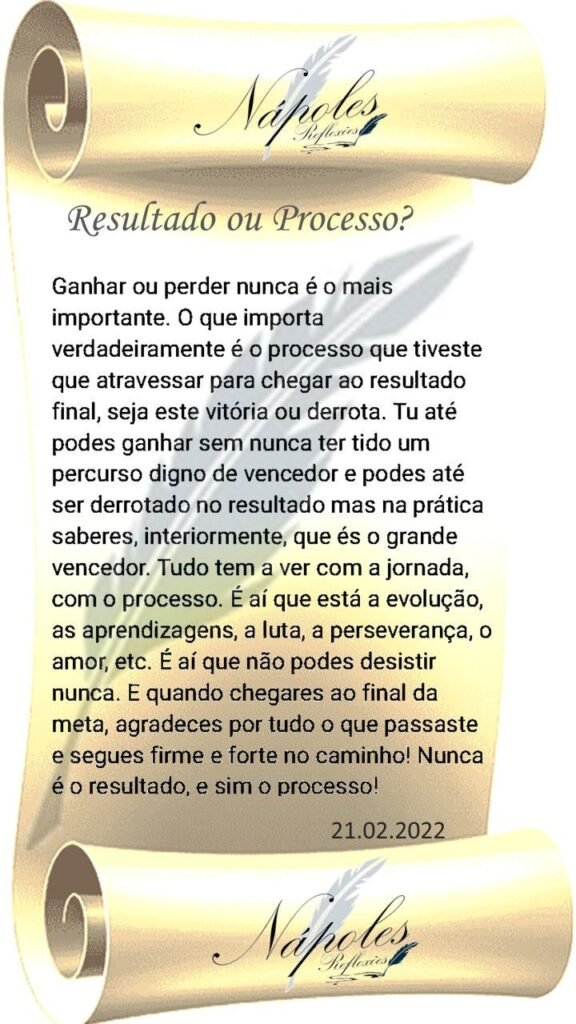 Resultado ou processo