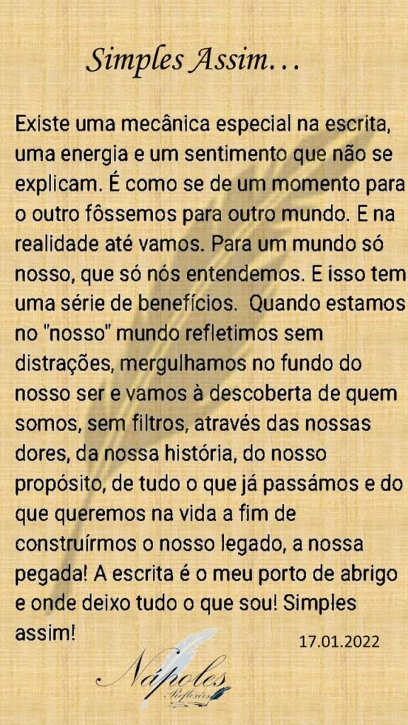 Simples assim