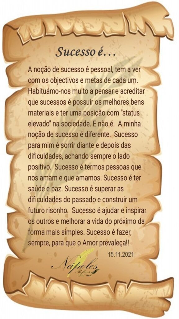 Sucesso é