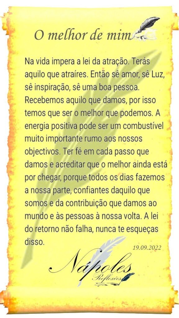 O melhor de mim