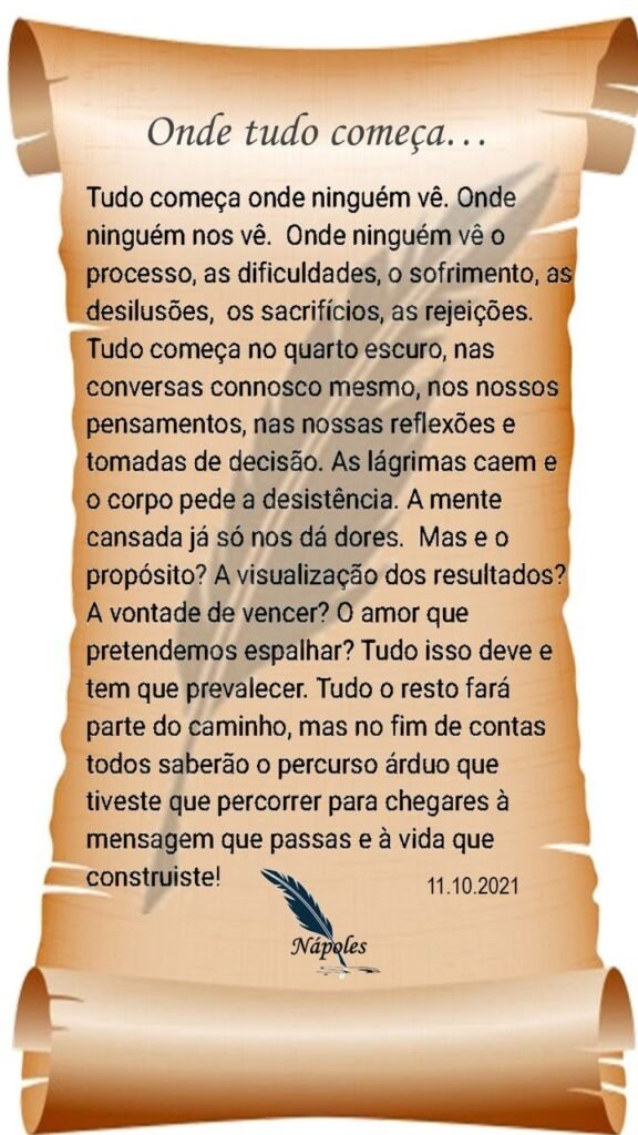 Onde tudo começa
