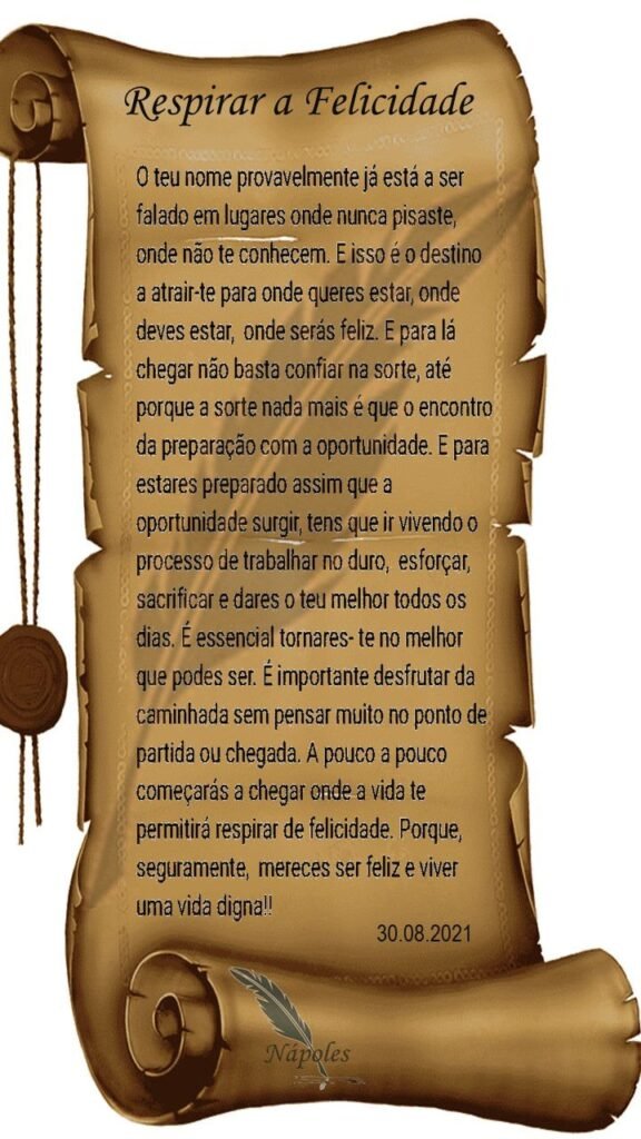 Respirar a felicidade