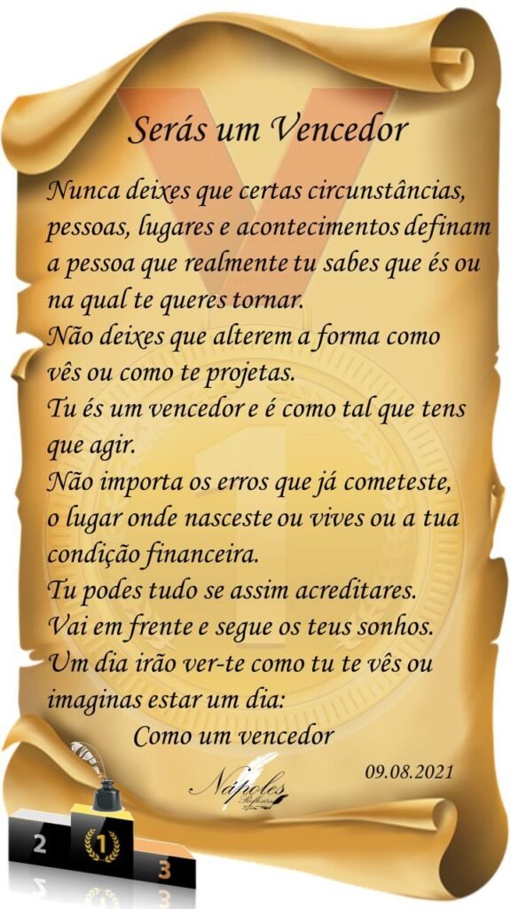 Serás um vencedor