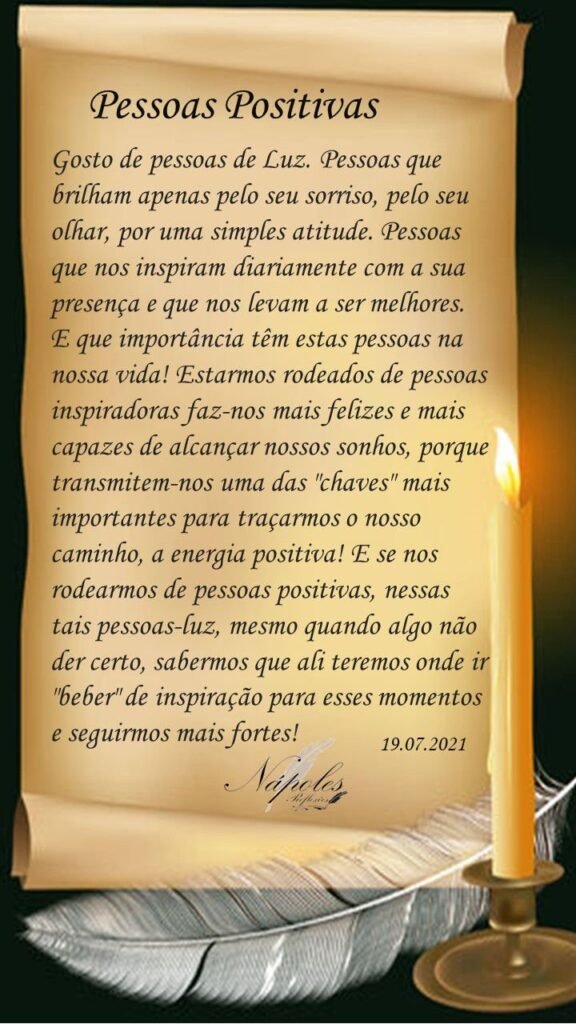 Pessoas positivas