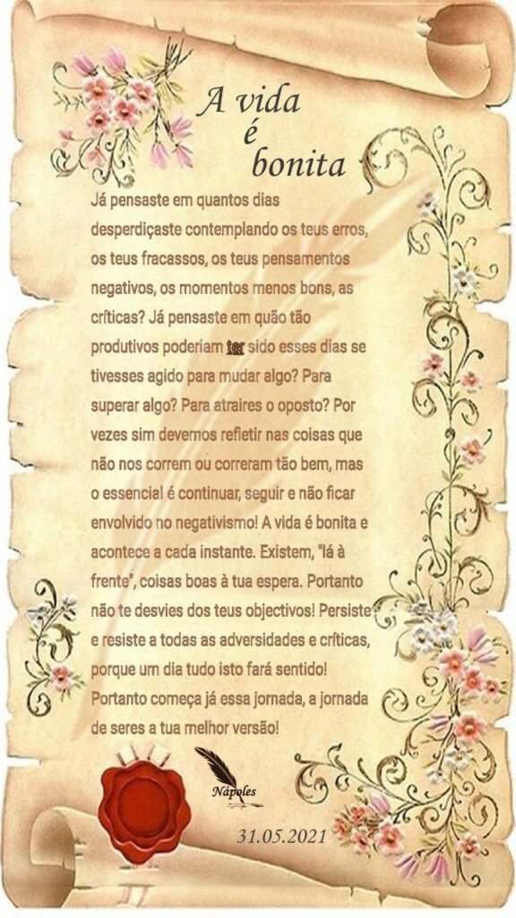 A vida é bonita