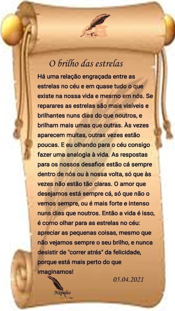 O brilho das estrelas