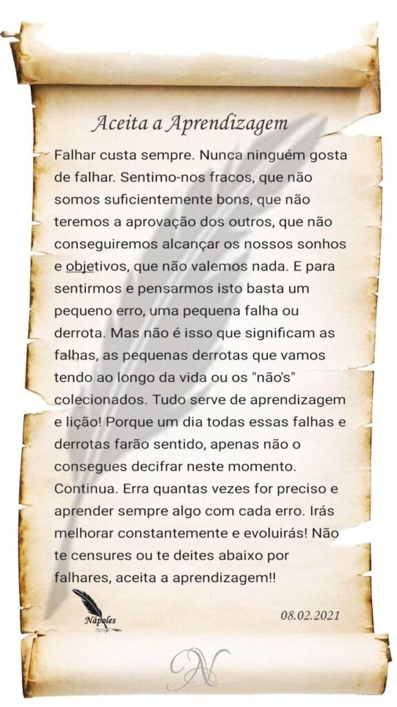 Aceita a aprendizagem