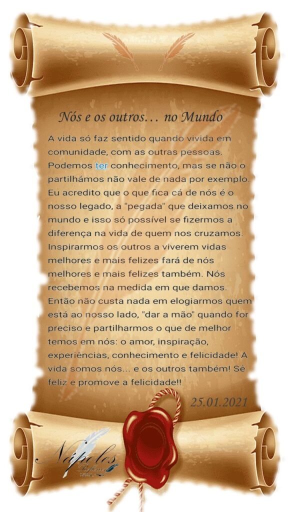 Nós e os outros... no mundo