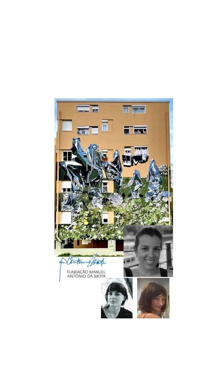 Mural do ODS 9 — Indústria, inovação e infraestruturas, no Bairro do Zambujal